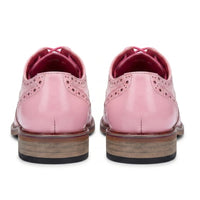 Wolf - Roze brogues met bloemenprint voor heren